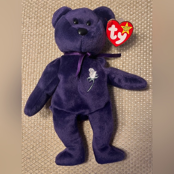 Vintage Ty Beanie Babies Lot of 4 Bears - Princess Diana, TY 2K, Peace, BB Bear - Picture 6 of 16